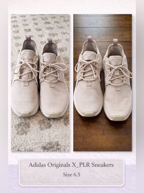 Adidas Originals X_PLR Sneakers 6.5 (Fits 7–7.5) | Neutral Beige Running Shoes